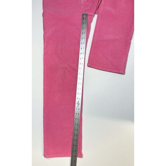 Rollas Corduroy Jeans 26 Original Straight Hot Pink Hi Rise Preppy Barbie *Flaw - Picture 13 of 14